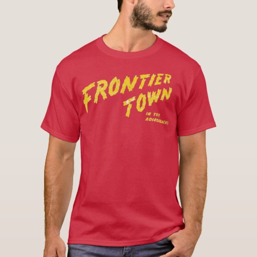 Frontier Town T-Shirt - North Hudson, NY Retro 80s Tシャツ (正面)