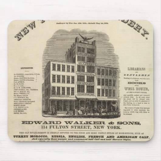 Frontispice Colton's American Atlas マウスパッド (正面)