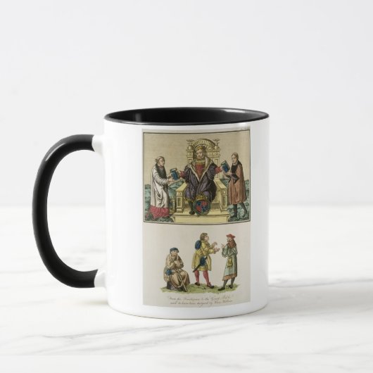 frontispieceからの王ヘンリー八世(1491-1547年) マグカップ (左)