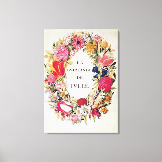 Frontispiece of 'La Guirlande de de Julie', c.1642 キャンバスプリント (正面)