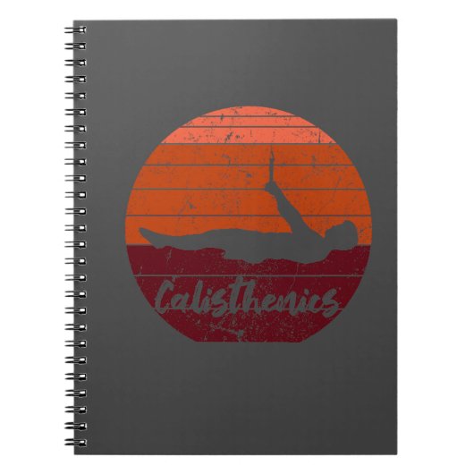frontlever, calisthenics, street workout  ノートブック (正面)
