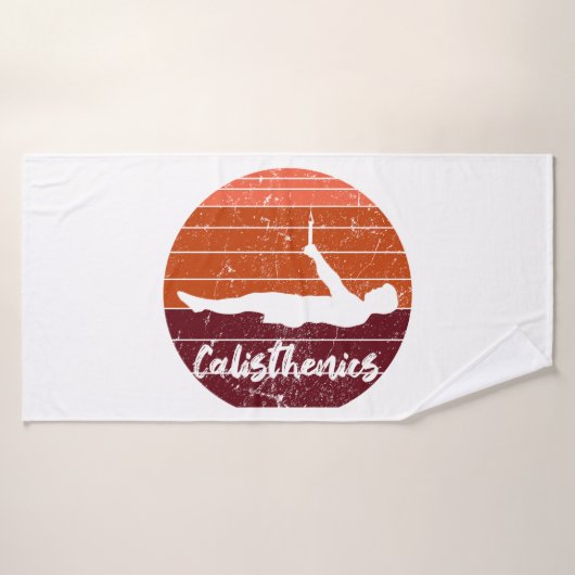 frontlever, calisthenics, street workout バスタオル (バスタオル)