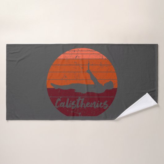 frontlever, calisthenics, street workout バスタオル (バスタオル)