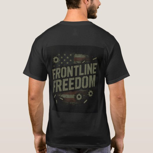 Frontline Freedom Tシャツ (裏面)