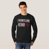 Frontline Hero ER Nurse Essential Worker Tシャツ (正面フル)