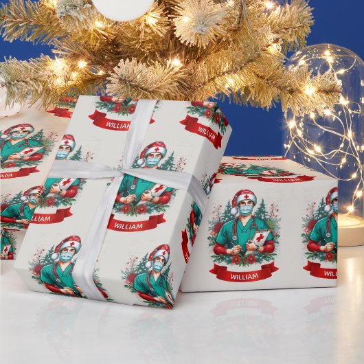 Frontline Holiday Hero Christmas Wrapping Paper ラッピングペーパー (クリスマス)