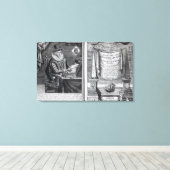 Frontspieceとタイトルページ キャンバスプリント (インサイチュ (ウッドフロア))