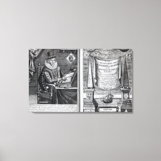 Frontspieceとタイトルページ キャンバスプリント (正面)