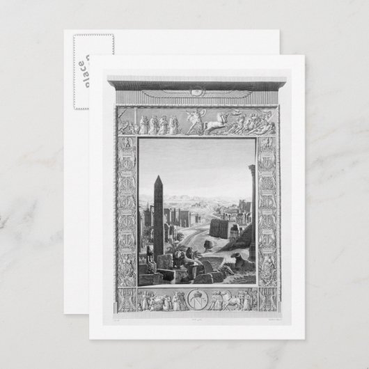 Frontspieceの第1巻'Description of Eg ポストカード (正面/裏面)