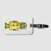 Frosch im Regenmantel  ラゲッジタグ (正面横)
