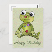 Frosch mit Punkten Postkarte ポストカード (正面/裏面)