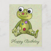 Frosch mit Punkten Postkarte ポストカード (正面)