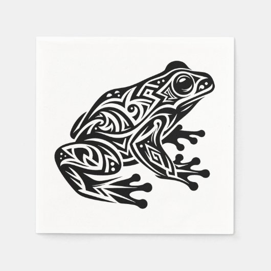 Frosch tribal スタンダードカクテルナプキン (正面)