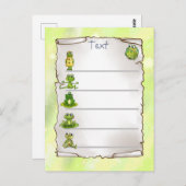 Frösche   ポストカード (正面/裏面)