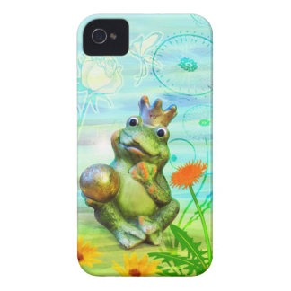 Froschkönig mit Blumen iPhone Hülle Case-Mate iPhone 4 ケース