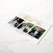 Frosh Script 実在  FOILフォトサンキューカード 箔招待状 (回転した状態)