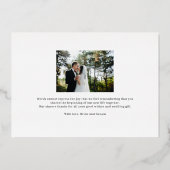 Frosh Script 実在  FOILフォトサンキューカード 箔招待状 (裏面)