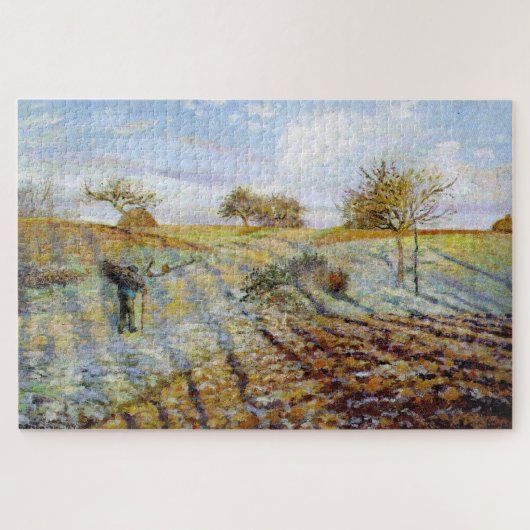Frost (1873) by Camille Pissarro ジグソーパズル (横)