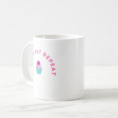 Frost Eat Repeat Cupcake Design コーヒーマグカップ (正面左)