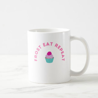 Frost Eat Repeat Cupcake Design コーヒーマグカップ