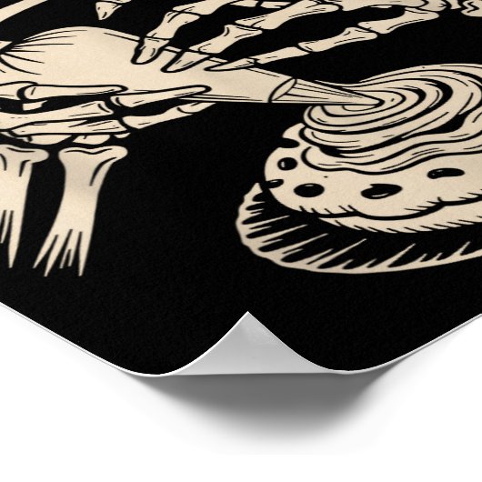 Frost Me Like You Mean It Funny Baking Skeleton Ha ポスター (角)