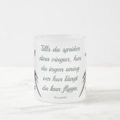 Frostad glasmugg — Fåglar フロストグラスマグカップ (中央)