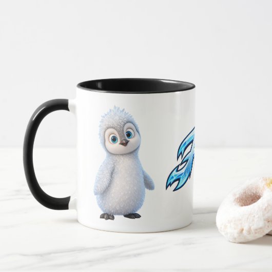 Frostastic Frosty the Ice Penguin マグカップ (ドーナツ)