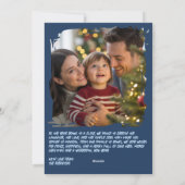 Frostbite Cool Funny Cat Retro Christmas Photo シーズンカード (裏面)