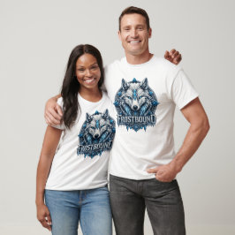 Frostbound Mystic Ice Wolf Fantasy Art Tシャツ