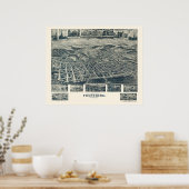 Frostburg, MDパノラママップ – 1905 ポスター (キッチン)