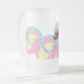 Frosted Beer Mug  : Football In Motion . フロストグラスビールジョッキ (正面左)