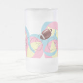 Frosted Beer Mug  : Football In Motion . フロストグラスビールジョッキ (中央)
