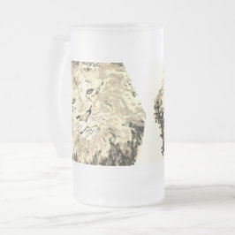 Frosted Beer Mug : king of The Jungle フロストグラスビールジョッキ