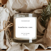 Frosted Berries + Cedar | Minimalist Winter スクエアシール