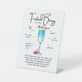 Frosted Berry Spritz Winter Cocktail Display Sign 台座サイン (正面)