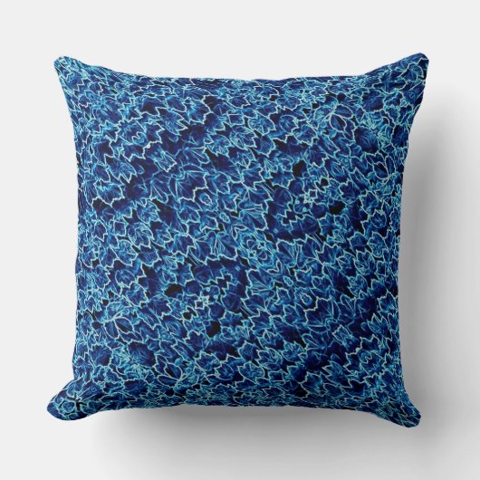 Frosted Blue Ivy Cool クッション (正面)