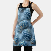 Frosted Blue Pinecones エプロン (インサイチュ)