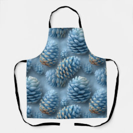 Frosted Blue Pinecones エプロン