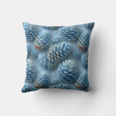 Frosted Blue Pinecones クッション (裏面)