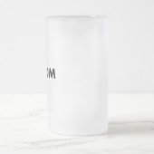 Frosted Custom Beer Stein Glass Blank - 16oz Pint フロストグラスビールジョッキ (中央)