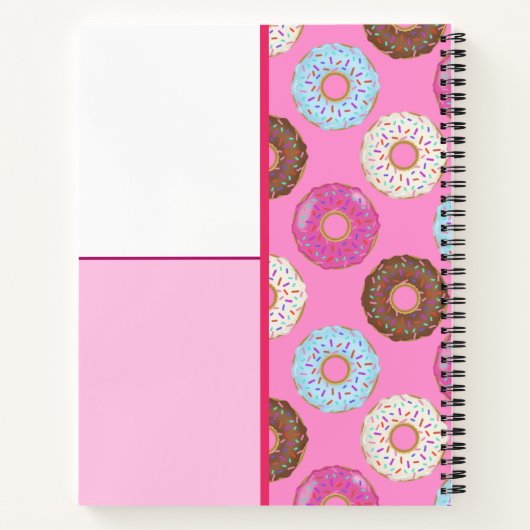 Frosted Doughnuts Custom Notebook  ノートブック (裏面)