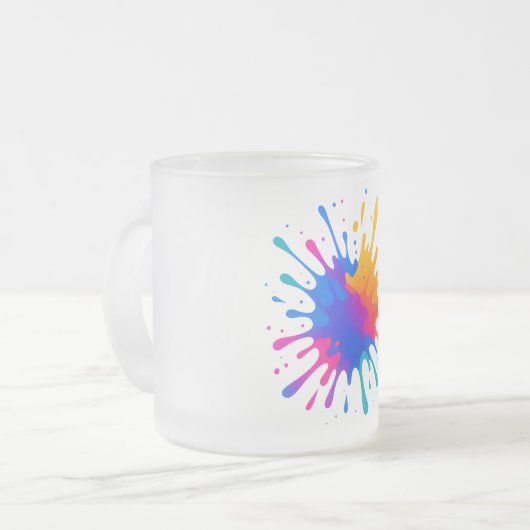  Frosted Glass Coffee Mug フロストグラスマグカップ (正面左)