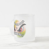 Frosted Glass Mug 10oz : Mind Your Own フロストグラスマグカップ (正面左)