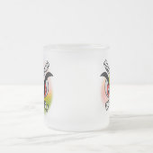 Frosted Glass Mug 10oz : Mind Your Own フロストグラスマグカップ (中央)