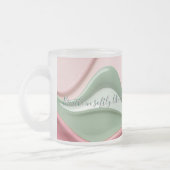 Frosted glass mug in stylish graphic フロストグラスマグカップ (左)
