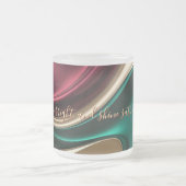Frosted glass mug in stylish graphic フロストグラスマグカップ (中央)
