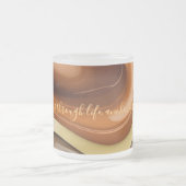 Frosted glass mug in stylish graphic フロストグラスマグカップ (中央)