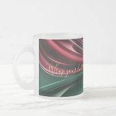 Frosted glass mug in stylish graphic フロストグラスマグカップ (左)