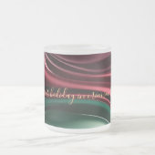 Frosted glass mug in stylish graphic フロストグラスマグカップ (中央)