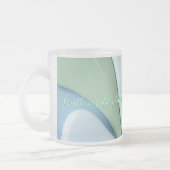 Frosted glass mug in stylish graphic フロストグラスマグカップ (左)
